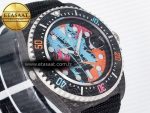Sea Dweller 43mm Carbon DIWF Best Edition Graffiti Dial on Black Nylon Strap A2824 - Görsel 5