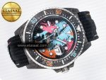 Sea Dweller 43mm Carbon DIWF Best Edition Graffiti Dial on Black Nylon Strap A2824 - Görsel 8
