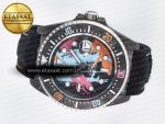 Sea Dweller 43mm Carbon DIWF Best Edition Graffiti Dial on Black Nylon Strap A2824 - Görsel 9