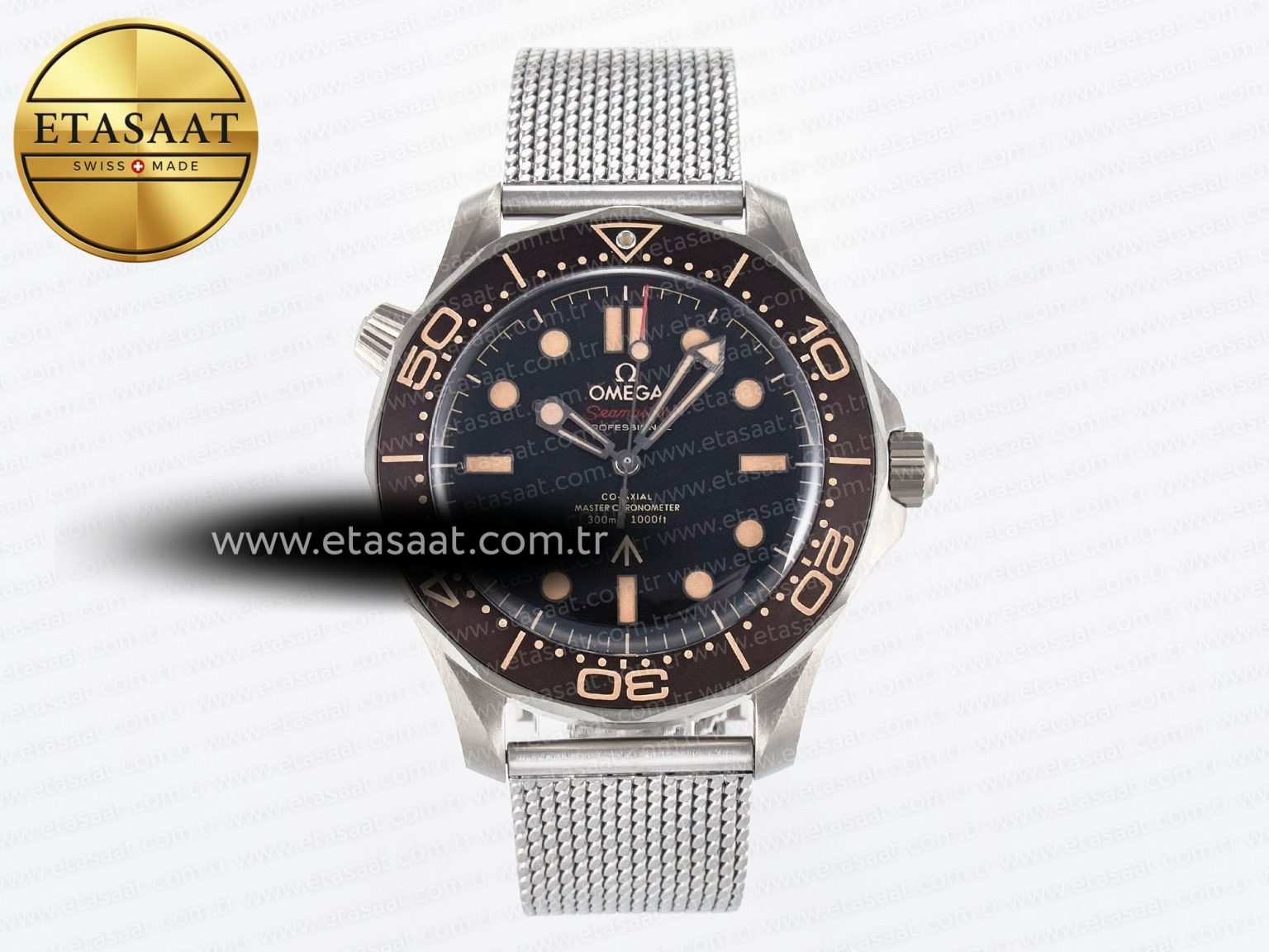 Seamaster 300 “No Time to Die” Limited Edition VSF 1:1 Best Edition on SS Mesh Bracelet A8806(Free Nato) V4 - Görsel 3