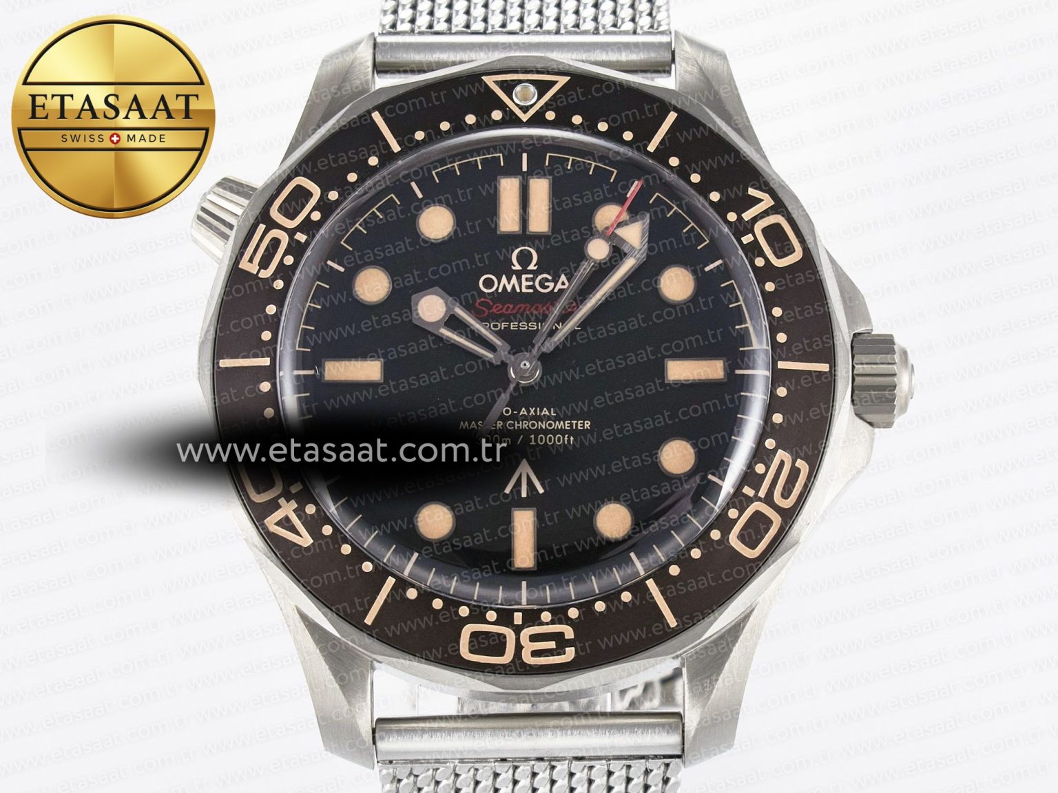 Seamaster 300 “No Time to Die” Limited Edition VSF 1:1 Best Edition on SS Mesh Bracelet A8806(Free Nato) V4 - Görsel 4