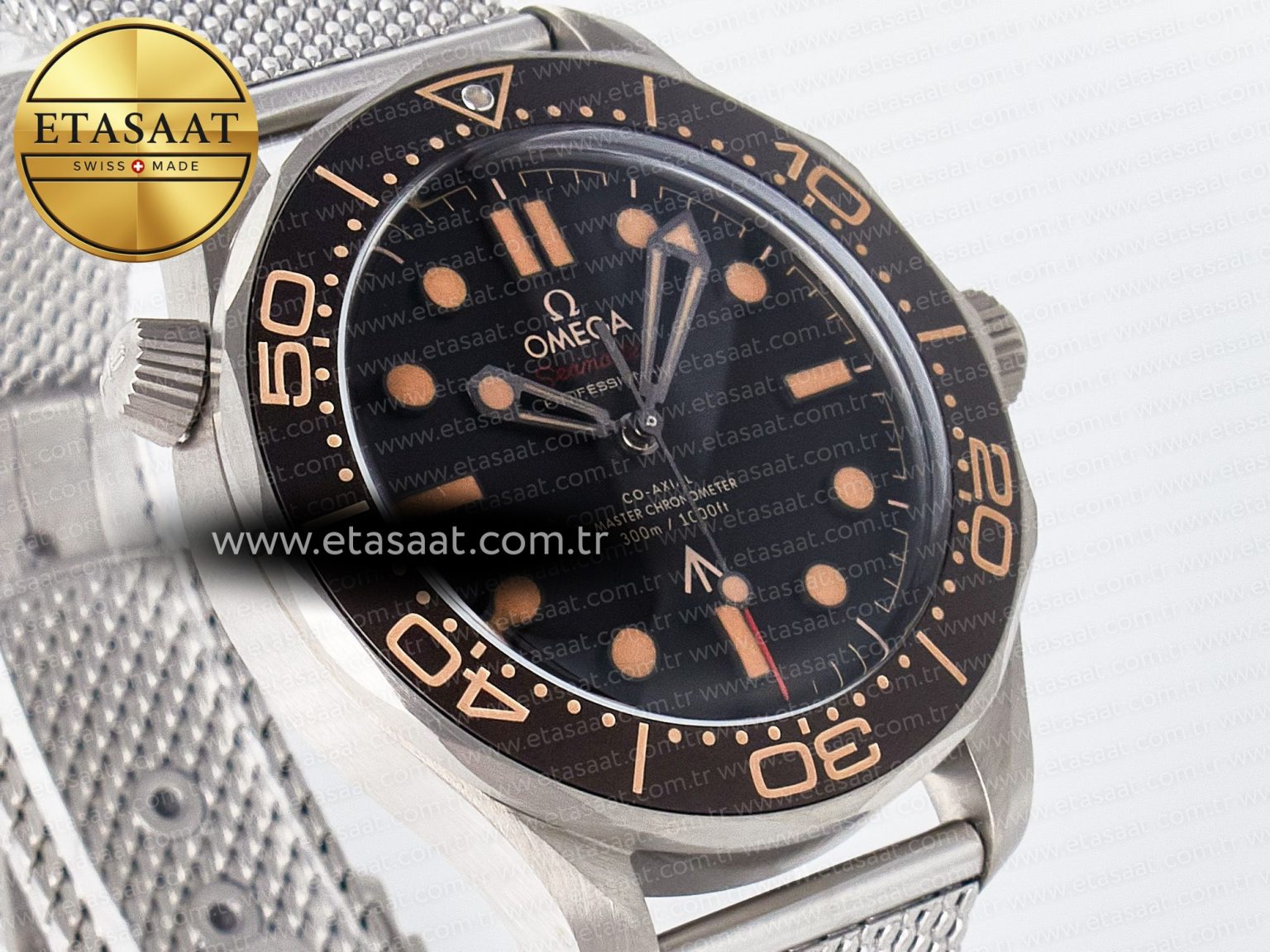 Seamaster 300 “No Time to Die” Limited Edition VSF 1:1 Best Edition on SS Mesh Bracelet A8806(Free Nato) V4 - Görsel 5