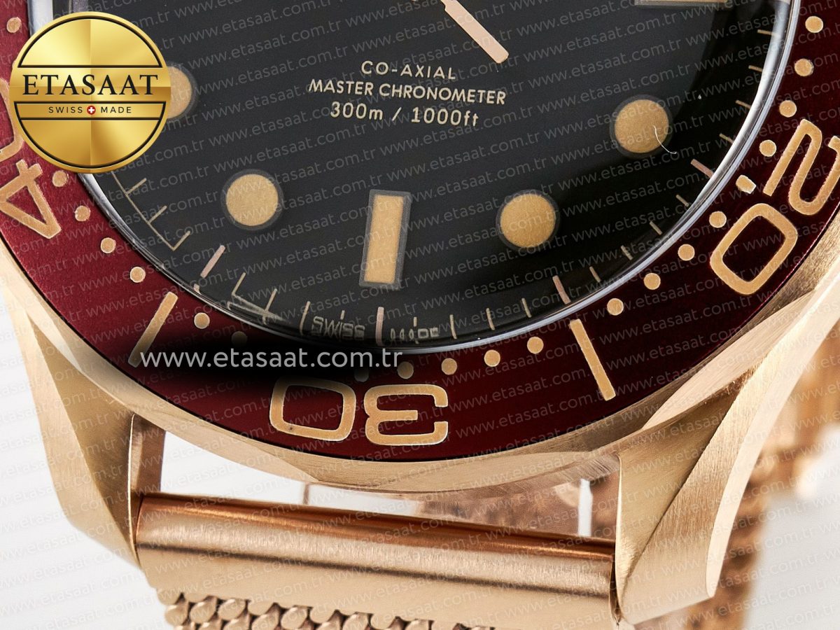 Omega Seamaster 300M Diver Rose Gold - Görsel 11
