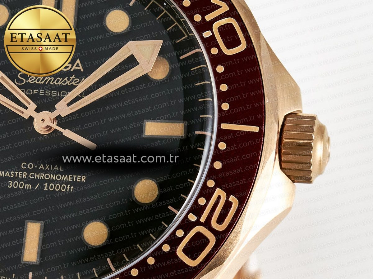 Omega Seamaster 300M Diver Rose Gold - Görsel 12