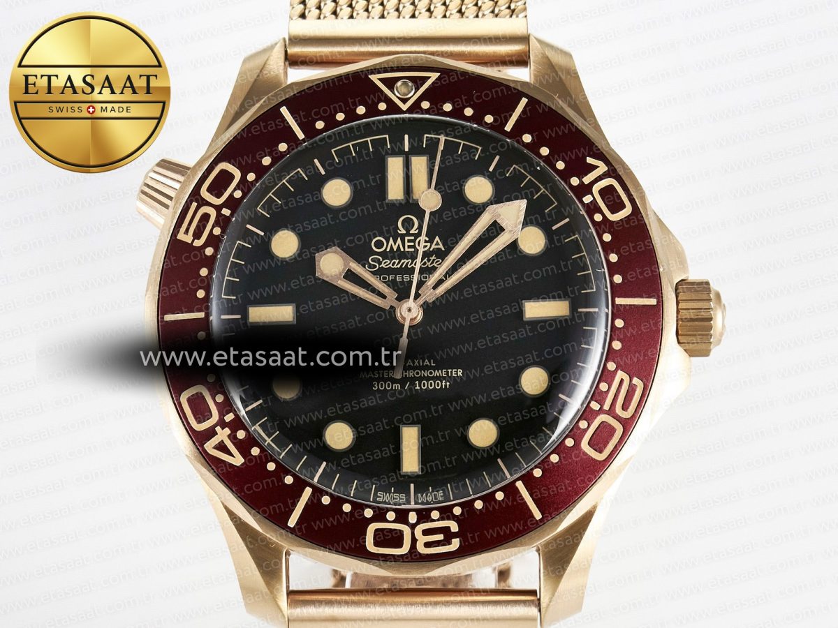 Omega Seamaster 300M Diver Rose Gold - Görsel 4