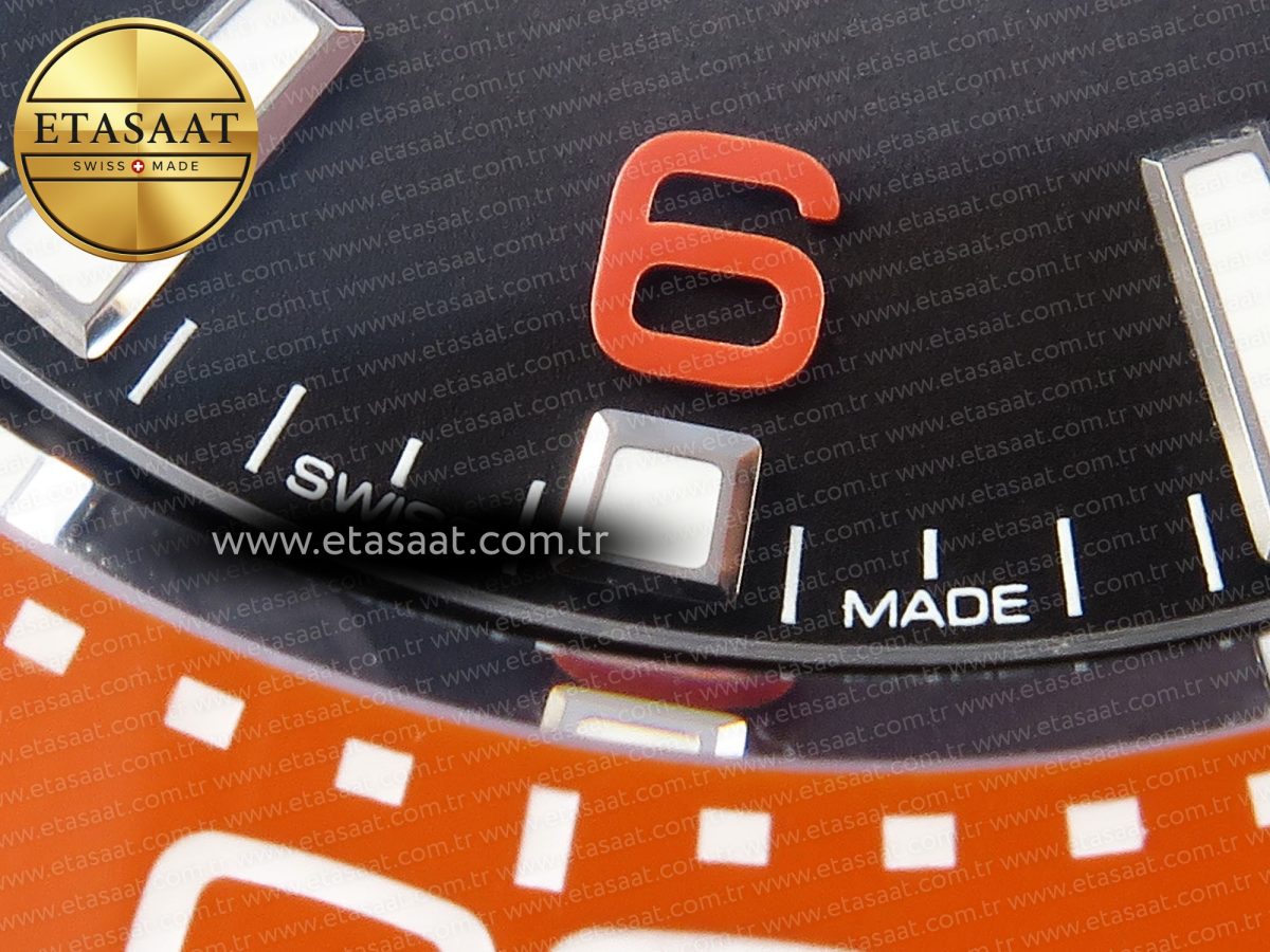 Omega Seamaster  Brown Dial Orange Bezel A8912 - Görsel 12