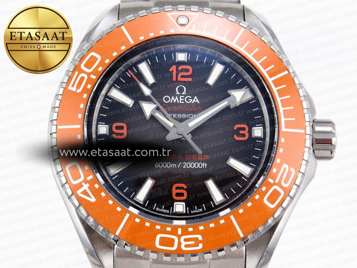 Omega Seamaster  Brown Dial Orange Bezel A8912 - Görsel 4