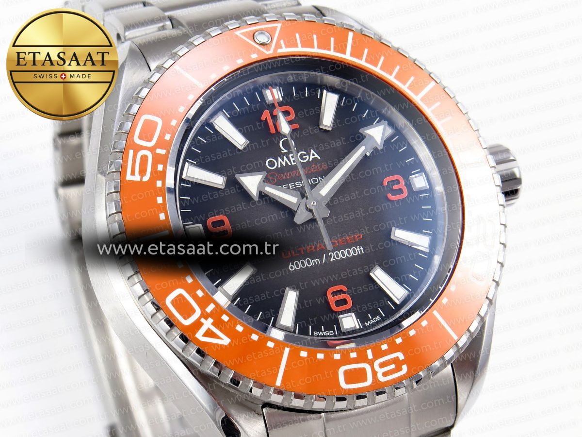 Omega Seamaster  Brown Dial Orange Bezel A8912 - Görsel 5