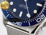 Seamaster Diver 300M James Bond 007 60th Anniversary VSF 1:1 Best Edition Blue Dial on Mesh Bracelet A8806 - Görsel 12