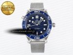 Seamaster Diver 300M James Bond 007 60th Anniversary VSF 1:1 Best Edition Blue Dial on Mesh Bracelet A8806 - Görsel 3