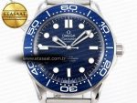 Seamaster Diver 300M JAMES BOND 007 60TH ANNIVERSARY VSF 1:1 BEST EDITION BLUE DIAL ON MESH BRACELET A8806 - Görsel 4