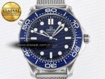 Seamaster Diver 300M James Bond 007 60th Anniversary VSF 1:1 Best Edition Blue Dial on Mesh Bracelet A8806 - Görsel 4