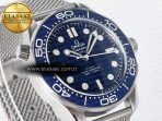 Seamaster Diver 300M James Bond 007 60th Anniversary VSF 1:1 Best Edition Blue Dial on Mesh Bracelet A8806 - Görsel 5