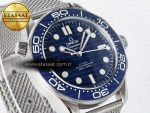 Seamaster Diver 300M James Bond 007 60th Anniversary VSF 1:1 Best Edition Blue Dial on Mesh Bracelet A8806 - Görsel 5
