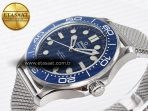 Seamaster Diver 300M James Bond 007 60th Anniversary VSF 1:1 Best Edition Blue Dial on Mesh Bracelet A8806 - Görsel 6