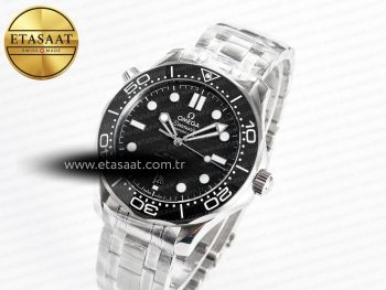 Seamaster Diver 300M VSF 1:1 Best Edition Black Ceramic Black Dial on SS Bracelet A8800 V2