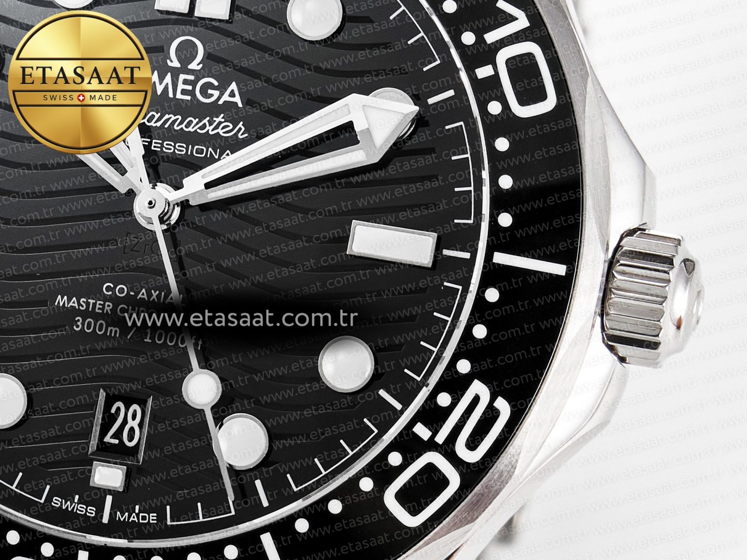 Seamaster Diver 300M VSF 1:1 Best Edition Black Ceramic Black Dial on SS Bracelet A8800 V2 - Görsel 12