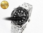 Seamaster Diver 300M VSF 1:1 Best Edition Black Ceramic Black Dial on SS Bracelet A8800 V2 - Görsel 2