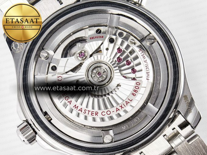Seamaster Diver 300M VSF 1:1 Best Edition Black Ceramic Black Dial on SS Bracelet A8800 V2 - Görsel 20