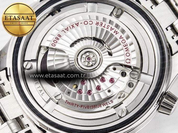 Seamaster Diver 300M VSF 1:1 Best Edition Black Ceramic Black Dial on SS Bracelet A8800 V2 - Görsel 22