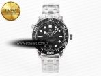 Seamaster Diver 300M VSF 1:1 Best Edition Black Ceramic Black Dial on SS Bracelet A8800 V2 - Görsel 3