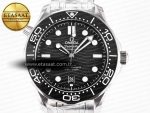 Seamaster Diver 300M VSF 1:1 Best Edition Black Ceramic Black Dial on SS Bracelet A8800 V2 - Görsel 4
