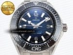 SEAMASTER PLANET OCEAN 6000M ULTRA DEEP 45.5MM SS TF 1:1 BEST EDITION BLUE DIAL BLACK BEZEL ON SS BRACELET A2824 - Görsel 4