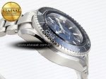 SEAMASTER PLANET OCEAN 6000M ULTRA DEEP 45.5MM SS TF 1:1 BEST EDITION BLUE DIAL BLACK BEZEL ON SS BRACELET A2824 - Görsel 9