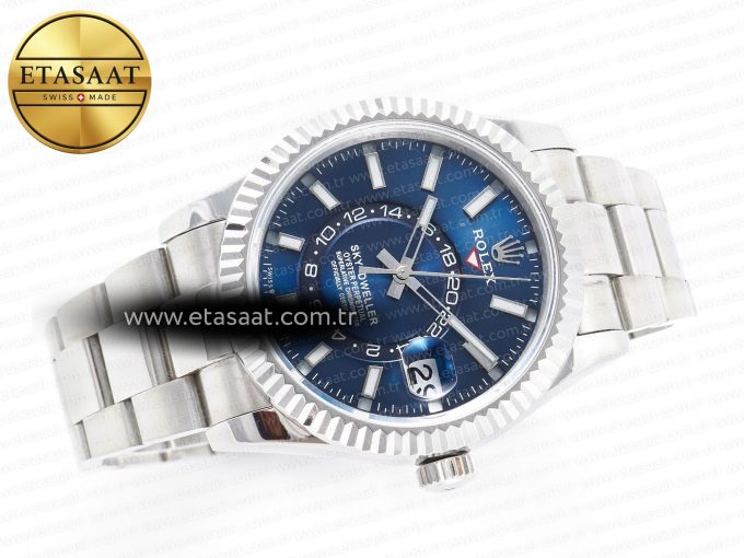 Skydweller SS Noob Best Edition Blue Dial on SS Jubilee Bracelet A23J - Görsel 8