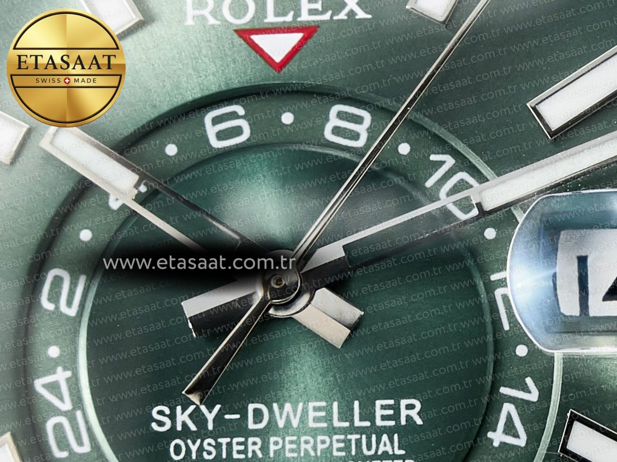 Skydweller SS Noob Best Edition Green Dial on SS Jubilee Bracelet A23J - Görsel 12