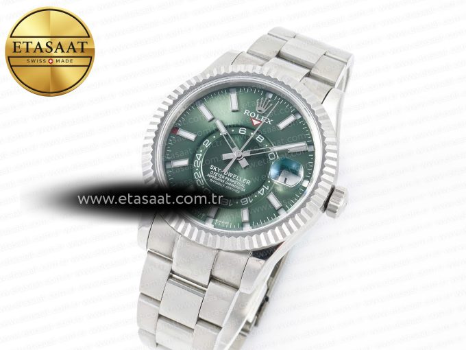 Skydweller SS Noob Best Edition Green Dial on SS Jubilee Bracelet A23J - Görsel 2