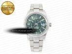Skydweller SS Noob Best Edition Green Dial on SS Jubilee Bracelet A23J - Görsel 3