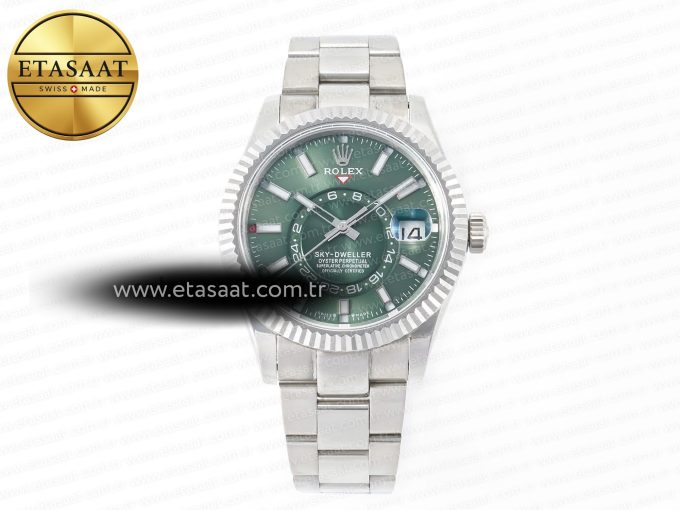 Skydweller SS Noob Best Edition Green Dial on SS Jubilee Bracelet A23J - Görsel 3