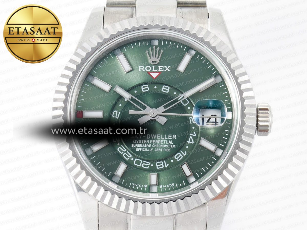 Skydweller SS Noob Best Edition Green Dial on SS Jubilee Bracelet A23J - Görsel 4