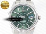 Skydweller SS Noob Best Edition Green Dial on SS Jubilee Bracelet A23J - Görsel 4