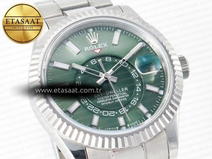 Skydweller SS Noob Best Edition Green Dial on SS Jubilee Bracelet A23J - Görsel 5