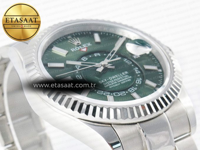 Skydweller SS Noob Best Edition Green Dial on SS Jubilee Bracelet A23J - Görsel 7