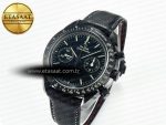 Speedmaster “Dark Side of The Moon” Real Ceramic N1F 1:1 Best Edition on Leather Strap A9900