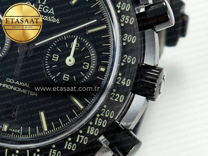 Speedmaster “Dark Side of The Moon” Real Ceramic N1F 1:1 Best Edition on Leather Strap A9900 - Görsel 12