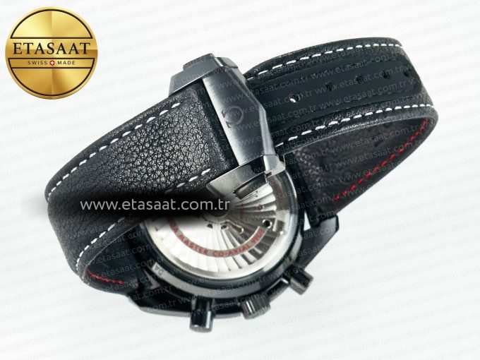 Speedmaster “Dark Side of The Moon” Real Ceramic N1F 1:1 Best Edition on Leather Strap A9900 - Görsel 17