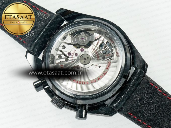 Speedmaster “Dark Side of The Moon” Real Ceramic N1F 1:1 Best Edition on Leather Strap A9900 - Görsel 18