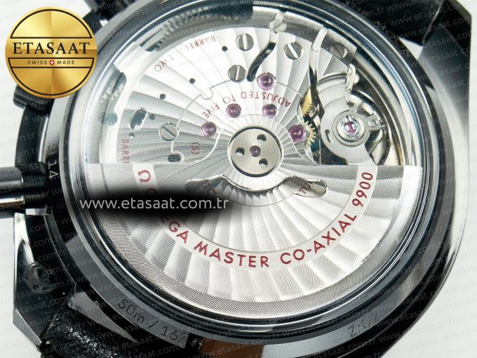 Speedmaster “Dark Side of The Moon” Real Ceramic N1F 1:1 Best Edition on Leather Strap A9900 - Görsel 19