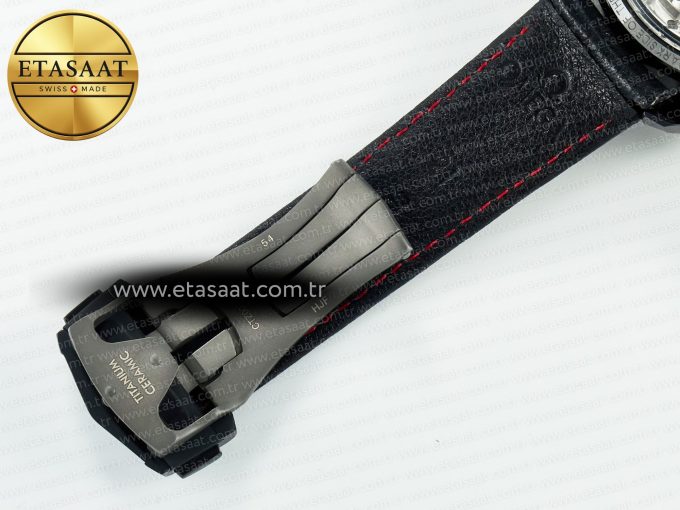 Speedmaster “Dark Side of The Moon” Real Ceramic N1F 1:1 Best Edition on Leather Strap A9900 - Görsel 23