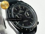 Speedmaster “Dark Side of The Moon” Real Ceramic N1F 1:1 Best Edition on Leather Strap A9900 - Görsel 5