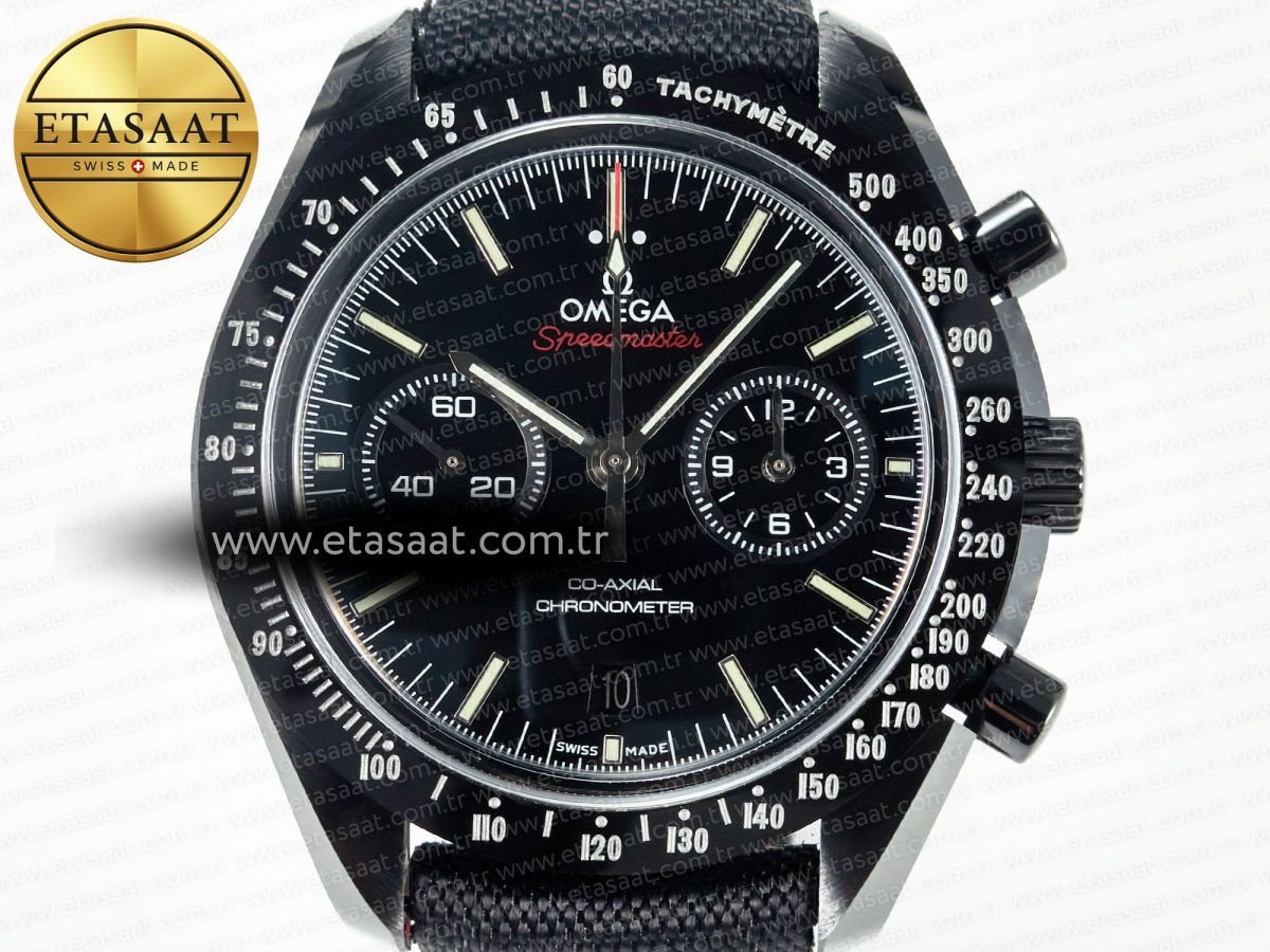 Speedmaster “Dark Side of The Moon” Real Ceramic N1F 1:1 Best Edition on Nylon Strap A9900 - Görsel 4