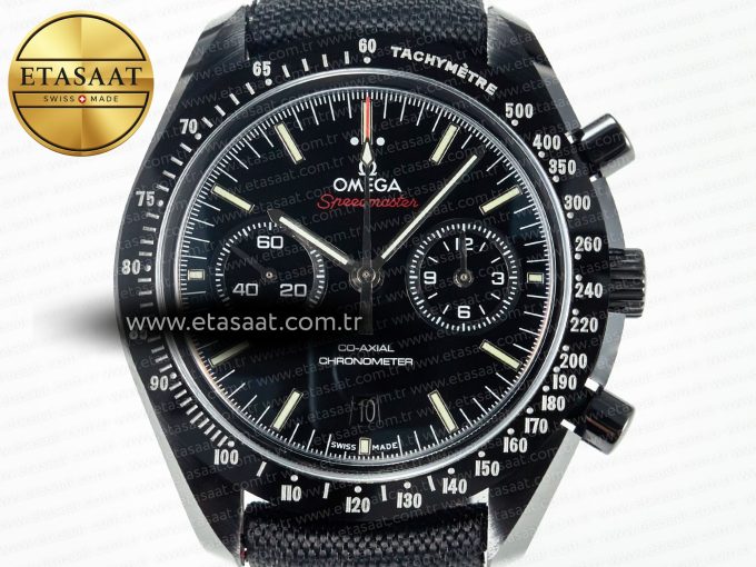 Speedmaster “Dark Side of The Moon” Real Ceramic N1F 1:1 Best Edition on Nylon Strap A9900 - Görsel 4