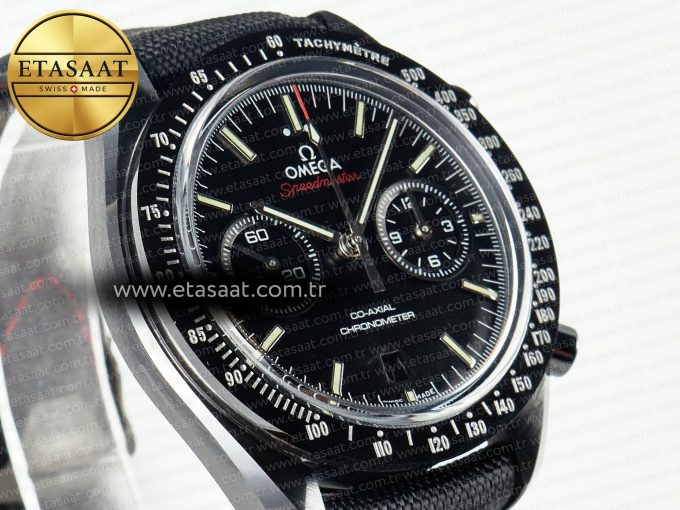 Speedmaster “Dark Side of The Moon” Real Ceramic N1F 1:1 Best Edition on Nylon Strap A9900 - Görsel 5