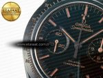 Speedmaster “Dark Side of The Moon” Real Ceramic N1F 1:1 Best Edition Vintage Black on Brown Leather Strap A9300 - Görsel 10
