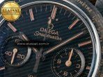 Speedmaster “Dark Side of The Moon” Real Ceramic N1F 1:1 Best Edition Vintage Black on Brown Leather Strap A9300 - Görsel 11