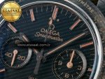 Speedmaster “Dark Side of The Moon” Real Ceramic N1F 1:1 Best Edition Vintage Black on Brown Leather Strap A9300 - Görsel 11